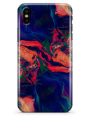 Liquid Abstract Paint Remix V7 - iPhone X Clipit Case