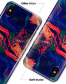 Liquid Abstract Paint Remix V7 - iPhone X Clipit Case