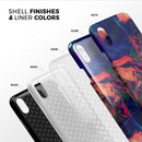 Liquid Abstract Paint Remix V7 - iPhone X Swappable Hybrid Case