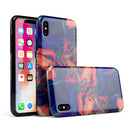 Liquid Abstract Paint Remix V7 - iPhone X Swappable Hybrid Case