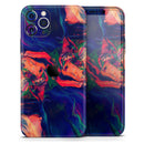 Liquid Abstract Paint Remix V7  - Protective Skin Wrap & Decal – Compatible with iPhone SE to iPhone 17 Pro Max (All Models)