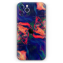 Liquid Abstract Paint Remix V7  - Protective Skin Wrap & Decal – Compatible with iPhone SE to iPhone 17 Pro Max (All Models)
