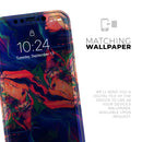 Liquid Abstract Paint Remix V7  - Protective Skin Wrap & Decal – Compatible with iPhone SE to iPhone 17 Pro Max (All Models)