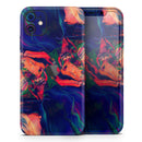 Liquid Abstract Paint Remix V7  - Protective Skin Wrap & Decal – Compatible with iPhone SE to iPhone 17 Pro Max (All Models)