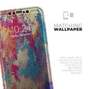 Liquid Abstract Paint Remix V80 - Vinyl Skin Wrap for iPhone 17 Pro Max, 17 Pro, 17 Air, 17, 16 & All Models — Soft Matte or Ultra Gloss