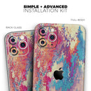 Liquid Abstract Paint Remix V80 - Vinyl Skin Wrap for iPhone 17 Pro Max, 17 Pro, 17 Air, 17, 16 & All Models — Soft Matte or Ultra Gloss