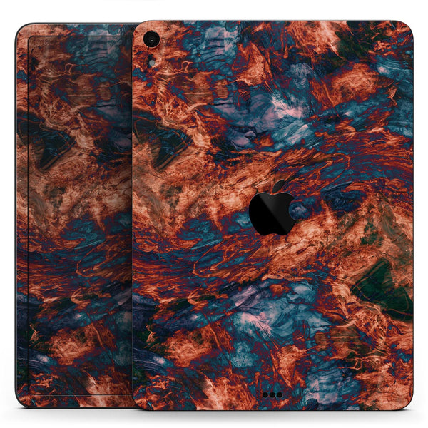 Liquid Abstract Paint Remix V81 - Full Body Skin Decal for the Apple iPad Pro 12.9", 11", 10.5", 9.7", Air or Mini (All Models Available)