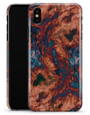 Liquid Abstract Paint Remix V81 - iPhone X Clipit Case