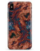 Liquid Abstract Paint Remix V81 - iPhone X Clipit Case