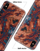 Liquid Abstract Paint Remix V81 - iPhone X Clipit Case