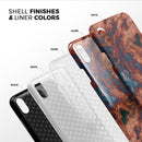 Liquid Abstract Paint Remix V81 - iPhone X Swappable Hybrid Case