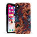 Liquid Abstract Paint Remix V81 - iPhone X Swappable Hybrid Case