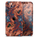 Liquid Abstract Paint Remix V81 - Vinyl Skin Wrap for iPhone 17 Pro Max, 17 Pro, 17 Air, 17, 16 & All Models — Soft Matte or Ultra Gloss