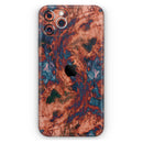 Liquid Abstract Paint Remix V81 - Vinyl Skin Wrap for iPhone 17 Pro Max, 17 Pro, 17 Air, 17, 16 & All Models — Soft Matte or Ultra Gloss