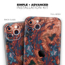 Liquid Abstract Paint Remix V81 - Vinyl Skin Wrap for iPhone 17 Pro Max, 17 Pro, 17 Air, 17, 16 & All Models — Soft Matte or Ultra Gloss