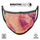 Liquid Abstract Paint Remix V82 - Made in USA Mouth Cover Unisex Anti-Dust Cotton Blend Reusable & Washable Face Mask with Adjustable Sizing for Adult or Child