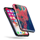 Liquid Abstract Paint Remix V83 - iPhone X Swappable Hybrid Case