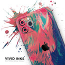 Liquid Abstract Paint Remix V83  - Protective Skin Wrap & Decal – Compatible with iPhone SE to iPhone 17 Pro Max (All Models)