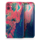 Liquid Abstract Paint Remix V83  - Protective Skin Wrap & Decal – Compatible with iPhone SE to iPhone 17 Pro Max (All Models)