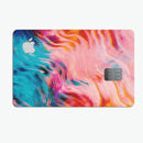 Liquid Abstract Paint Remix V84 - Premium Protective Decal Skin-Kit for the Apple Credit Card