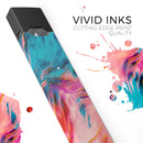 Liquid Abstract Paint Remix V84 - Premium Decal Protective Skin-Wrap Sticker compatible with the Juul Labs vaping device