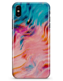 Liquid Abstract Paint Remix V84 - iPhone X Clipit Case