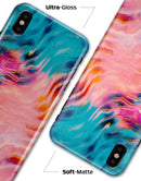 Liquid Abstract Paint Remix V84 - iPhone X Clipit Case