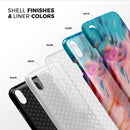 Liquid Abstract Paint Remix V84 - iPhone X Swappable Hybrid Case
