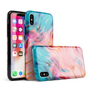 Liquid Abstract Paint Remix V84 - iPhone X Swappable Hybrid Case