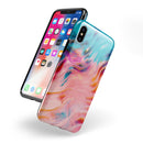 Liquid Abstract Paint Remix V84 - iPhone X Swappable Hybrid Case