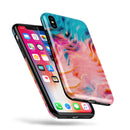Liquid Abstract Paint Remix V84 - iPhone X Swappable Hybrid Case