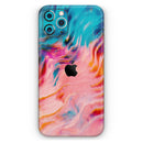 Liquid Abstract Paint Remix V84 - Vinyl Skin Wrap for iPhone 17 Pro Max, 17 Pro, 17 Air, 17, 16 & All Models — Soft Matte or Ultra Gloss