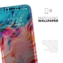 Liquid Abstract Paint Remix V84 - Vinyl Skin Wrap for iPhone 17 Pro Max, 17 Pro, 17 Air, 17, 16 & All Models — Soft Matte or Ultra Gloss