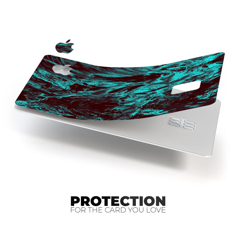 Liquid Abstract Paint Remix V85 - Premium Protective Decal Skin-Kit for the Apple Credit Card