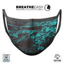 Liquid Abstract Paint Remix V85 - Made in USA Mouth Cover Unisex Anti-Dust Cotton Blend Reusable & Washable Face Mask with Adjustable Sizing for Adult or Child
