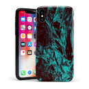 Liquid Abstract Paint Remix V85 - iPhone X Swappable Hybrid Case