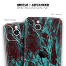 Liquid Abstract Paint Remix V85 - Vinyl Skin Wrap for iPhone 17 Pro Max, 17 Pro, 17 Air, 17, 16 & All Models — Soft Matte or Ultra Gloss