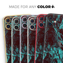 Liquid Abstract Paint Remix V85 - Vinyl Skin Wrap for iPhone 17 Pro Max, 17 Pro, 17 Air, 17, 16 & All Models — Soft Matte or Ultra Gloss