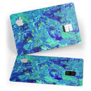 Liquid Abstract Paint Remix V86 - Premium Protective Decal Skin-Kit for the Apple Credit Card