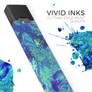Liquid Abstract Paint Remix V86 - Premium Decal Protective Skin-Wrap Sticker compatible with the Juul Labs vaping device