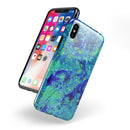 Liquid Abstract Paint Remix V86 - iPhone X Swappable Hybrid Case