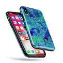 Liquid Abstract Paint Remix V86 - iPhone X Swappable Hybrid Case