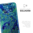 Liquid Abstract Paint Remix V86  - Protective Skin Wrap & Decal – Compatible with iPhone SE to iPhone 17 Pro Max (All Models)