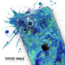 Liquid Abstract Paint Remix V86  - Protective Skin Wrap & Decal – Compatible with iPhone SE to iPhone 17 Pro Max (All Models)