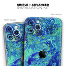 Liquid Abstract Paint Remix V86  - Protective Skin Wrap & Decal – Compatible with iPhone SE to iPhone 17 Pro Max (All Models)