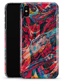 Liquid Abstract Paint Remix V87 - iPhone X Clipit Case