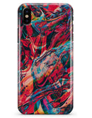 Liquid Abstract Paint Remix V87 - iPhone X Clipit Case