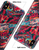 Liquid Abstract Paint Remix V87 - iPhone X Clipit Case