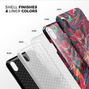 Liquid Abstract Paint Remix V87 - iPhone X Swappable Hybrid Case