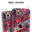 Liquid Abstract Paint Remix V87 - Vinyl Skin Wrap for iPhone 17 Pro Max, 17 Pro, 17 Air, 17, 16 & All Models — Soft Matte or Ultra Gloss